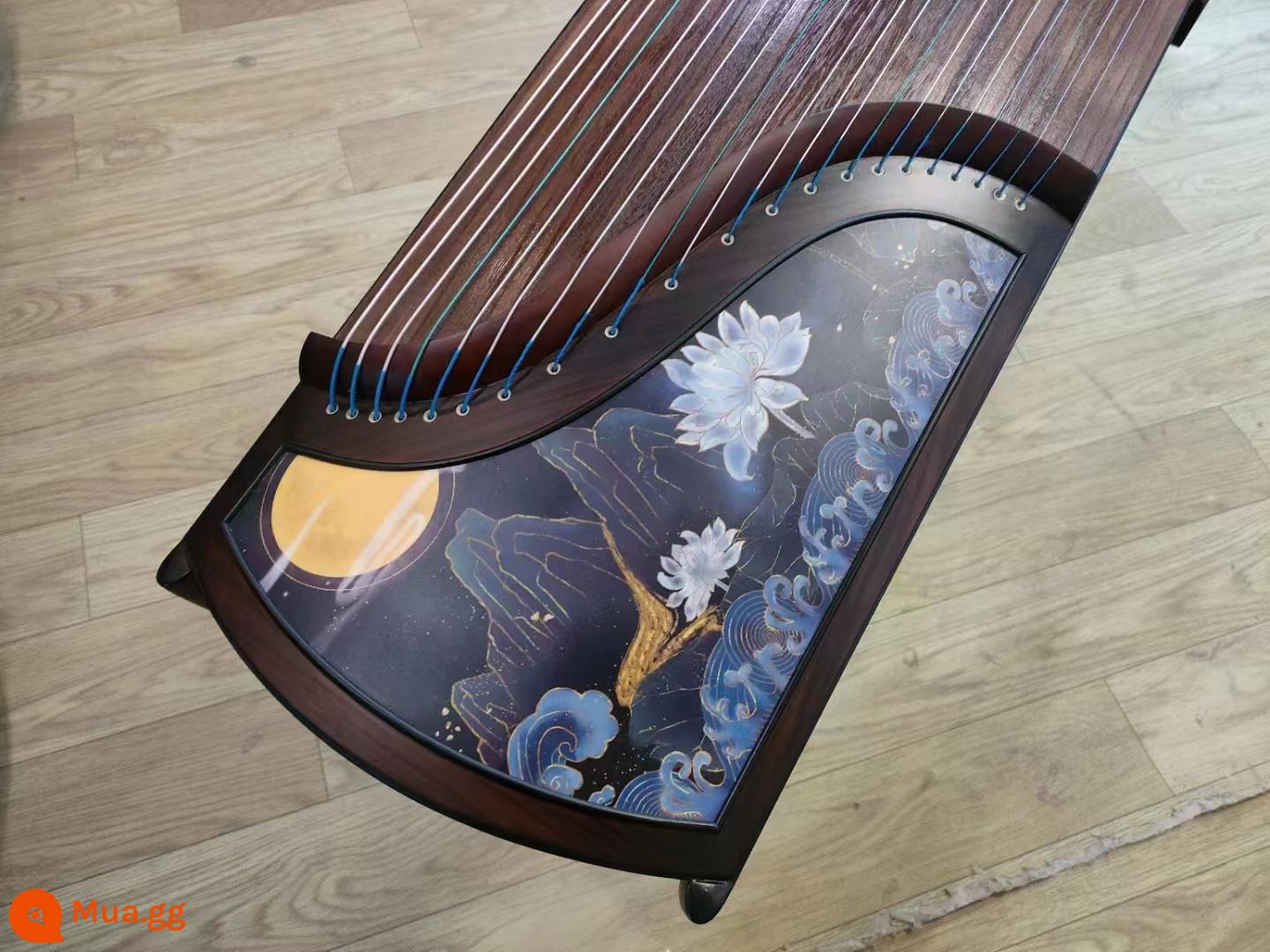 Gỗ nguyên khối 163 guzheng cửa hàng đàn piano khuyến nghị người mới bắt đầu kiểm tra đầu vào giảng dạy cấp độ mười chuyên nghiệp chơi đàn tam thập lục cho trẻ em người lớn - Huahaoyuanyuan phong cách mới (trọn bộ + ghế đẩu)