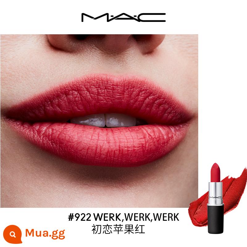 [Truyền hình trực tiếp lịch sự] Son môi MAC / Charm You Fog Bomb Lipstick Matte Whitening Female Authentic 316/925/923 - 922 WERK, WERK, WERK Tình Yêu Đầu Tiên Apple Red