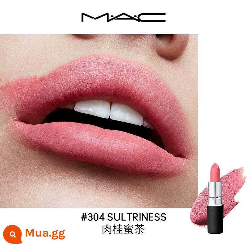 [Hàng chính hãng chính thức] Son thỏi MAC / Charm You sương mù mờ mỏng nhẹ màu trắng 316 màu vỏ đậu - Trà Quế Mật Ong 304 THÚ VỊ