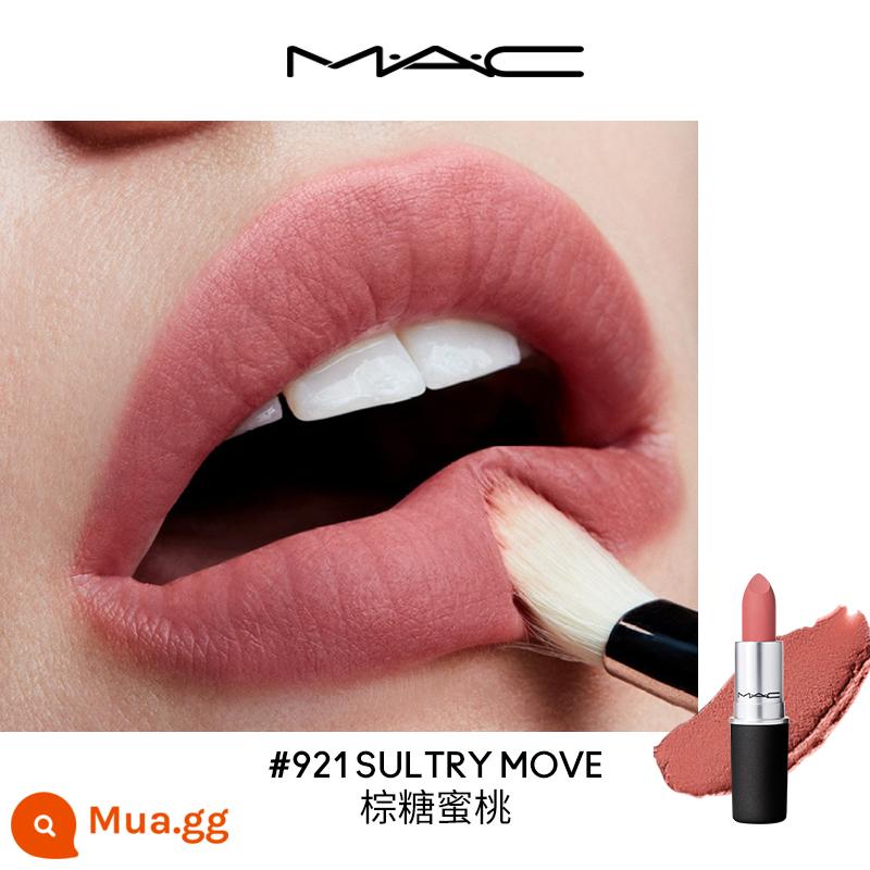 [Truyền hình trực tiếp lịch sự] Son môi MAC / Charm You Fog Bomb Lipstick Matte Whitening Female Authentic 316/925/923 - 921 SULTRY MOVE đào đường nâu