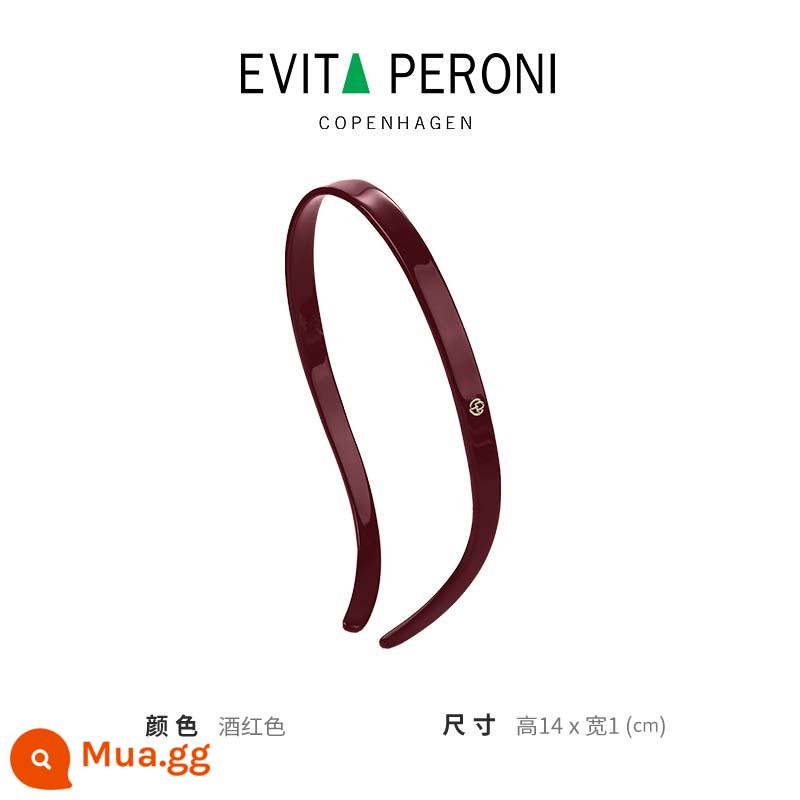 Đan Mạch Evita Peroni/Evita Kính Kính Mát Băng Đô Quấn Tóc Nữ Kẹp Tóc Băng Đô Quấn Tóc Ép Tóc Cao Cấp Mũ Đợi Đầu Đa Năng - Phiên bản mới-màu đỏ tía