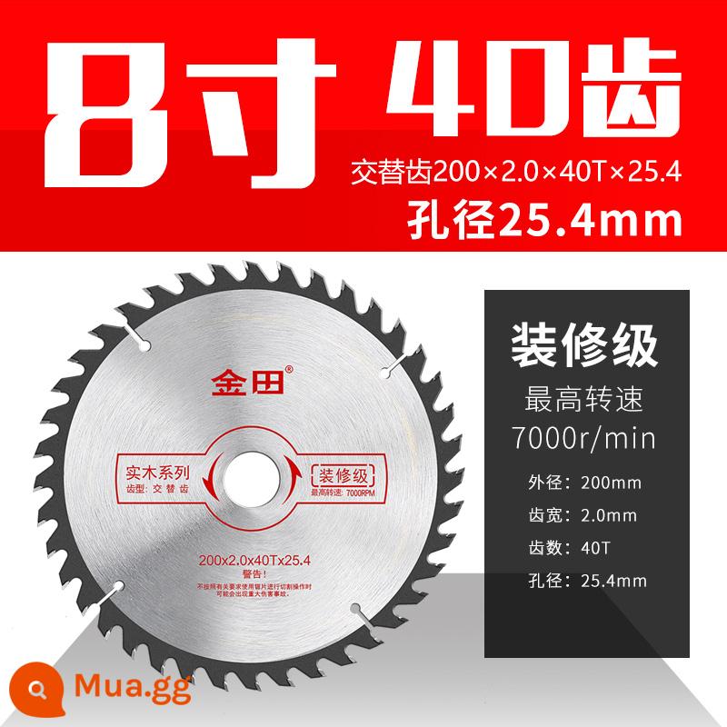 Jintian chế biến gỗ lưỡi cưa đặc biệt máy mài góc 4 inch máy cắt lưỡi cắt cưa cầm tay 5 inch 7 hợp kim 9 vòng tròn điện xác thực - 8 inch 200×2.0×40T×25.4 8 inch