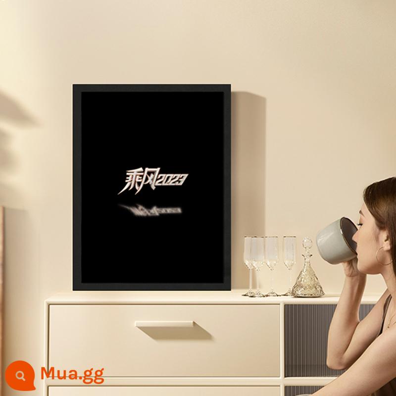 MORRORART T2 bức tranh tường lời bài hát loa bluetooth sơn dầu thực tế màn hình thông minh HIFI khung hình âm thanh 1 màn hình chiếu - Mô hình chung Langjie T2