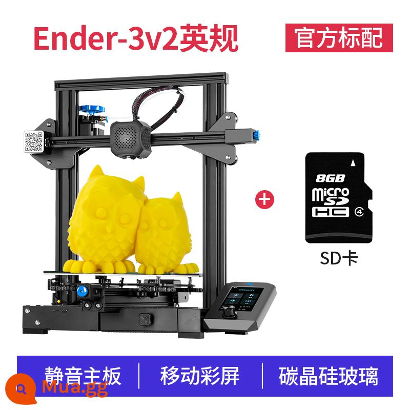 Sáng tạo ba chiều ENDER-3 v2 máy in 3d độ chính xác cao bán công nghiệp dành cho trẻ em ENDER-3 NEO nhà sản xuất giáo dục kích thước lớn DIY kit máy in fdm3D máy tính để bàn - ENDER-3 V2 (tiêu chuẩn Anh)