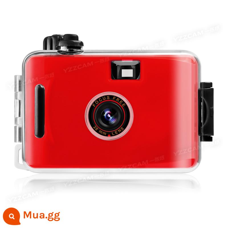 Máy ảnh phim crazy mini máy ảnh phim cổ điển không thấm nước không Polaroid ngày sinh viên quà tặng ins sáng tạo - màu đỏ