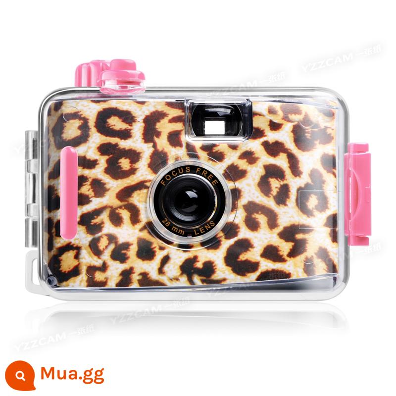 Máy ảnh phim crazy mini máy ảnh phim cổ điển không thấm nước không Polaroid ngày sinh viên quà tặng ins sáng tạo - da báo