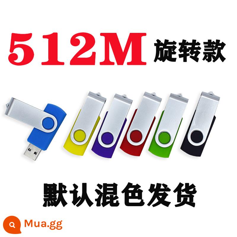 Bán Buôn Dung Lượng Nhỏ Dịu Dàng Ổ Bút 128MB 512M 1G 2G 4G 8G 16G Dịu Dàng Tài Liệu USB Bút Tùy Chỉnh LOGO - Mô hình quay 512[M]