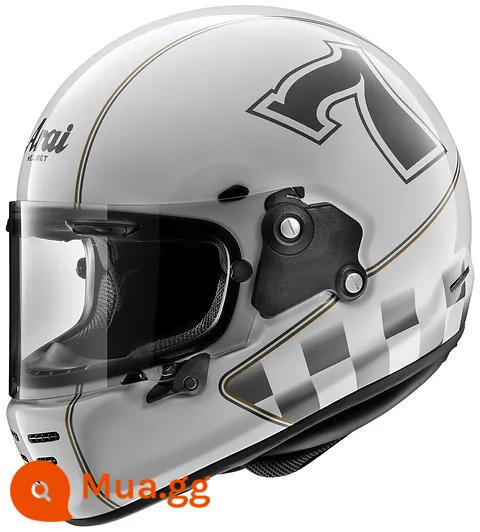 ARAI RAPIDE-NEO Retro Hành Trình Harley Latte Giá Rẻ Leo Đầu Máy Đầu Máy Full Mũ Bảo Hiểm Mũ Bảo Hiểm - Cafe Racer Trắng