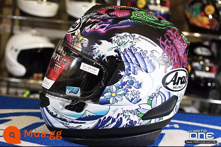 ARAI RX7X Đôi Mắt To Haydn Fangga Takahashi Takahashi Rồng Nhật Bản Qinglong Gp4 TT Mũ Bảo Hộ - Rồng đen phương Đông