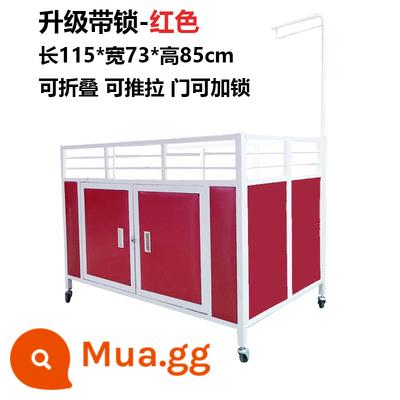 Siêu thị khuyến mại đổ xe đua cửa hàng quần áo gấp khuyến mại kệ phao giá đặc biệt xe phao khuyến mại xe trưng bày - Peacock Blue Dày Trắng và Đỏ Kích thước lớn