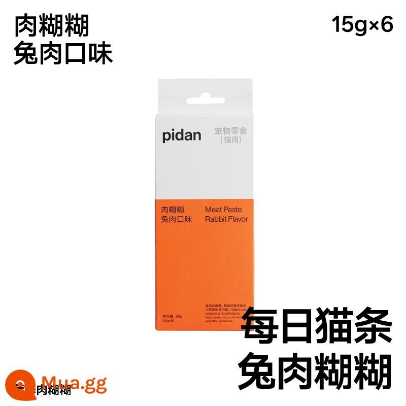 đồ ăn nhẹ cho mèo pidan Gói thức ăn ướt tươi Miao đồ ăn nhẹ cho mèo con thịt dán mèo dải thịt dán 15g * 6 dải snack mèo - con thỏ