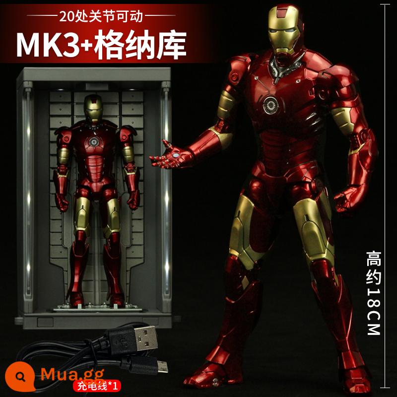 Trung Quốc Anime Ngụy Người Sắt MK85 Đồ Chơi Mô Hình Avengers Liên Minh Mark Mô Hình Búp Bê Vật Trang Trí Robot 50 - Người Sắt MK3+ Gnaku