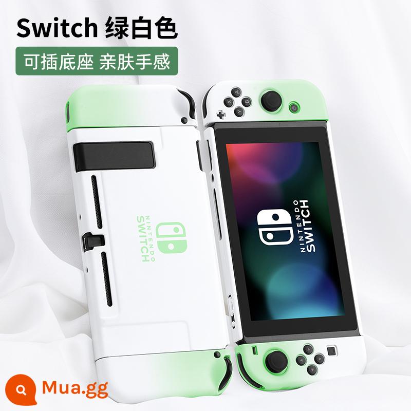 Vỏ bảo vệ Nintendo Switch Lite Vỏ mờ bao gồm tất cả Vỏ màu nsl Vỏ cứng trong suốt Vỏ silicon Switcholed ns Vỏ silicon mềm siêu mỏng Vỏ switchlite Phụ kiện oled - Vỏ thân thiện với da chuyển đổi "Green và White gradient" √Miễn phí phim + nắp