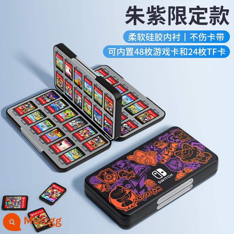 Hộp thẻ chuyển đổi Splatoon 3 Hộp lưu trữ băng cassette Nintendo Thẻ trò chơi Pokémon Zhuzi ns hút từ gói thẻ switcholed dung lượng lớn 24 tay áo bảo vệ gói phụ kiện thợ săn quái vật - Phiên bản nâng cấp silicon gồm 48 miếng [Phiên bản giới hạn Jade] có thể lưu trữ 48 băng cassette + 24 thẻ TF√