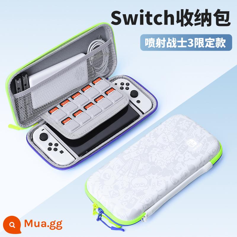 Túi lưu trữ Nintendo Switch vỏ bảo vệ ns Pokémon Zhuzi vỏ cứng hộp swich chuyển đổi băng cassette di động siwch tay cầm phụ kiện vỏ màn hình oled hộp thẻ cứng switchlite - Switch√ Splatoon 3√ Phim cường lực miễn phí + nắp vuốt mèo