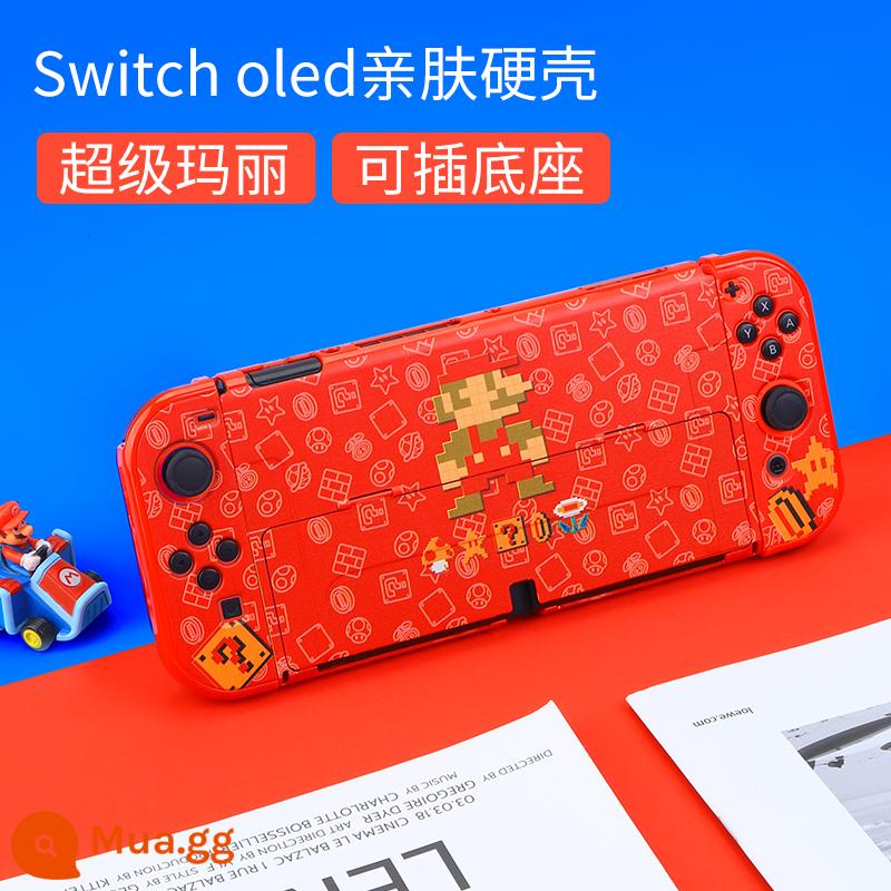 Vỏ bảo vệ Nintendo Switch Lite Vỏ mờ bao gồm tất cả Vỏ màu nsl Vỏ cứng trong suốt Vỏ silicon Switcholed ns Vỏ silicon mềm siêu mỏng Vỏ switchlite Phụ kiện oled - Switcholed Super Mario☆Vỏ cứng thân thiện với da√Không có màng + nắp