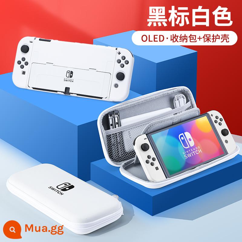 Túi đựng Nintendo Switch Túi bảo vệ Mario ns máy chơi game oled xách tay dung lượng lớn hộp vỏ cứng hộp cassette switcholed siwch tay cầm vỏ tay trọn bộ phụ kiện - Hộp cứng đế Oled [nhãn đen trắng + hộp bảo vệ tương tự] đi kèm màng + nắp