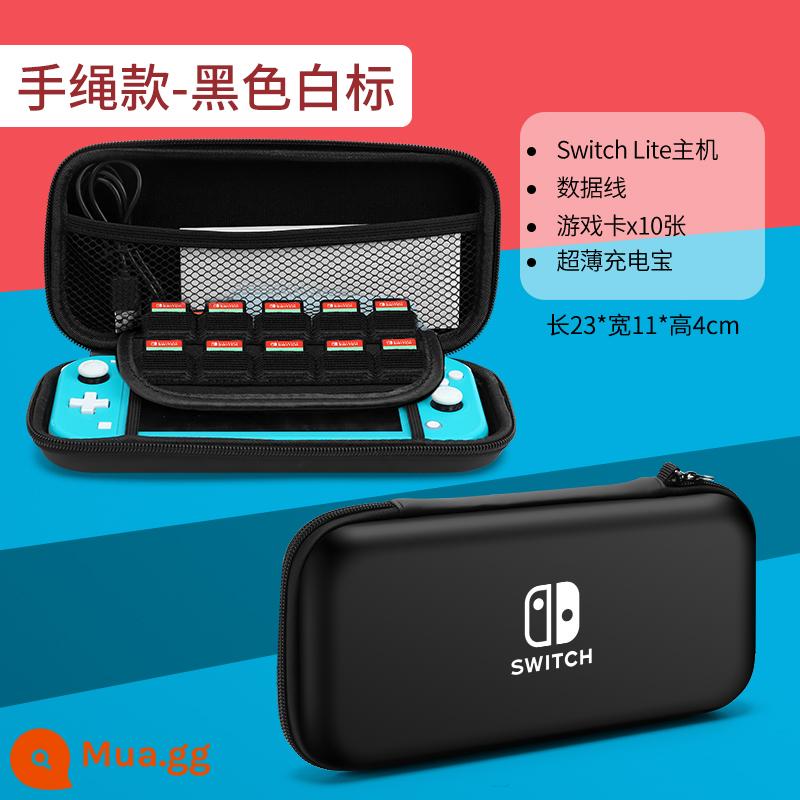 Túi lưu trữ Nintendo Switch vỏ bảo vệ ns Pokémon Zhuzi vỏ cứng hộp swich chuyển đổi băng cassette di động siwch tay cầm phụ kiện vỏ màn hình oled hộp thẻ cứng switchlite - switch Lite√Có dây đeo tay nhãn màu đen trắng√Phim cường lực miễn phí + nắp vuốt mèo