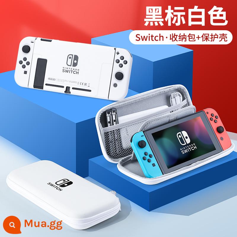 Túi đựng Nintendo Switch Túi bảo vệ Mario ns máy chơi game oled xách tay dung lượng lớn hộp vỏ cứng hộp cassette switcholed siwch tay cầm vỏ tay trọn bộ phụ kiện - Vỏ cứng Switch Stand [Nhãn đen trắng + Vỏ bảo vệ cùng kiểu] ​​Phim + nắp miễn phí