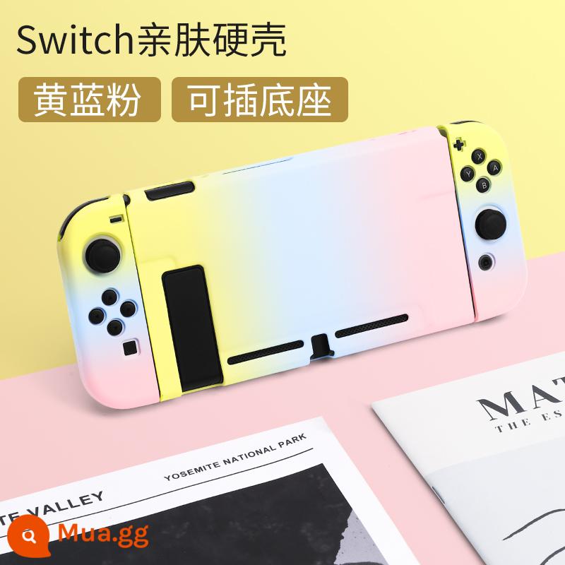 Vỏ bảo vệ Nintendo Switch Lite Vỏ mờ bao gồm tất cả Vỏ màu nsl Vỏ cứng trong suốt Vỏ silicon Switcholed ns Vỏ silicon mềm siêu mỏng Vỏ switchlite Phụ kiện oled - Vỏ thân thiện với da chuyển đổi "vàng xanh hồng gradient" √ màng + nắp miễn phí