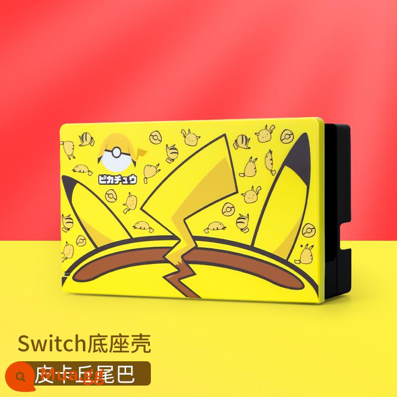 Pokémon Pikachu trọn bộ phụ kiện Ốp lưng bảo vệ Nintendo Switch Túi đựng Switchol vỏ cứng tay cầm màn hình oled Ốp lưng trong suốt silicone mềm hộp thẻ ns vòng tập thể dục hộp vỏ mềm hộp cassette - Hộp đựng công tắc "Pikachu Tail" đi kèm với miếng dán + nắp