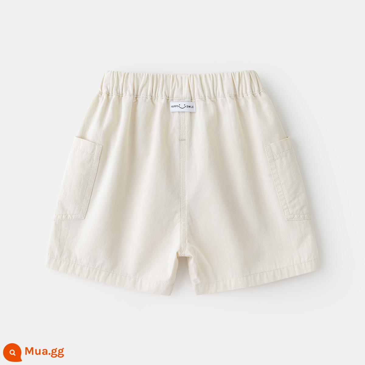 Trẻ em cotton mềm mại quần short mùa hè cho bé quần âu bé quần áo trẻ em hợp thời trang quần áo trẻ em quần bé trai quần áo bé quần - màu trắng kem