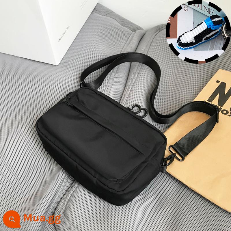 Túi satchel túi đeo chéo thông thường cho nam túi đeo vai ins thương hiệu hợp thời trang túi treo học sinh túi nhỏ xu hướng đường phố túi xách Nhật Bản - giày thời trang màu xanh đen