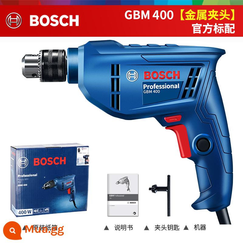 Máy Khoan Điện Bosch Máy Vặn Vít Dụng Cụ Hộ Gia Đình Máy Khoan Điện Đa Năng Bác Sĩ Máy Khoan Điện 220V GBM345 - Bảo hành chung toàn quốc/chính hãng của Bosch