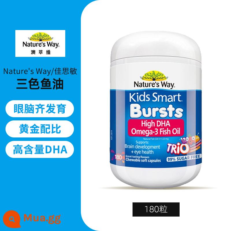 Kẹo dẻo Natures Way Jiasmin trẻ em bổ sung canxi kẽm đa vitamin VC cho bé 60 viên của Úc - Trong suốt