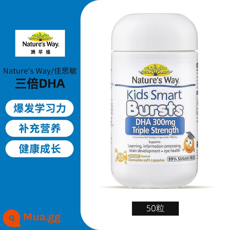 Kẹo dẻo Natures Way Jiasmin trẻ em bổ sung canxi kẽm đa vitamin VC cho bé 60 viên của Úc - Màu xanh hải quân