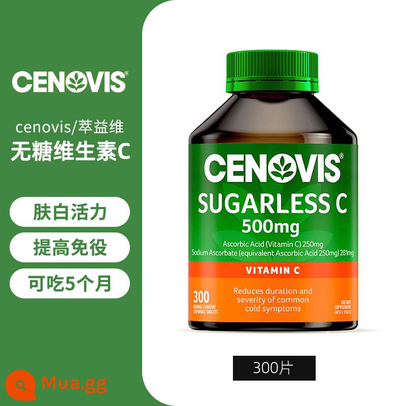 Lợi ích chiết xuất cenovis của Úc Viên nhai vitamin C Visano vc viên 300 viên vitamin C không đường cho người lớn và trẻ em - Quả cam