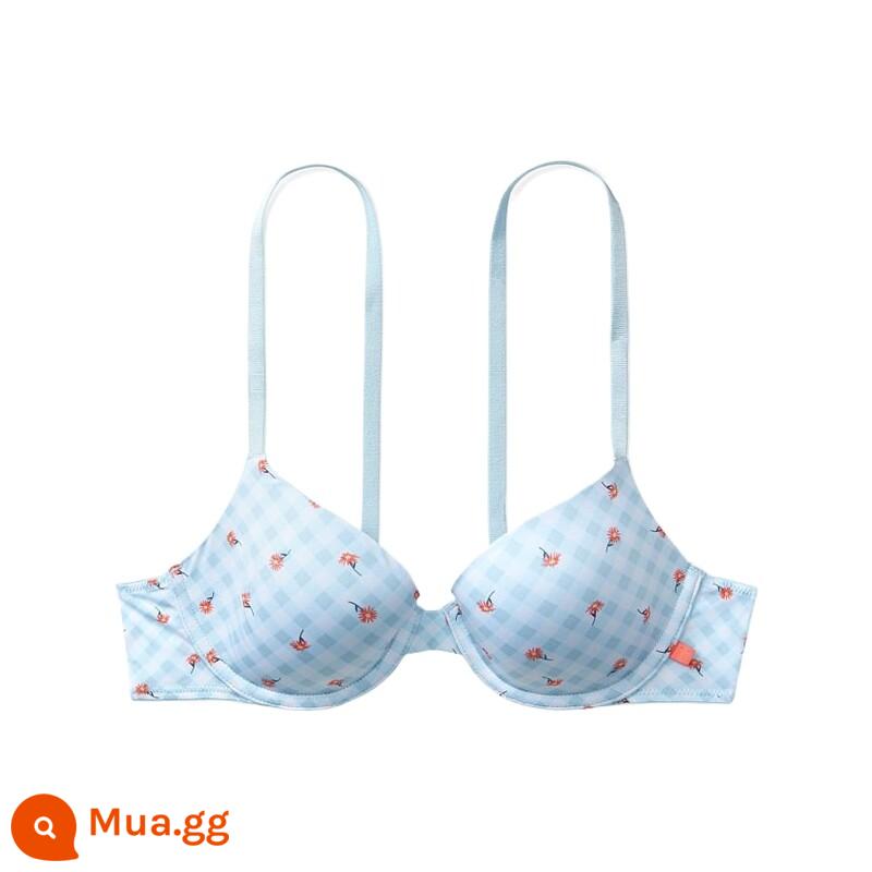 Giảm giá 30% | Đồ lót nữ 3/4 cúp đĩa mỏng liền mạch của Victoria's Secret - 57GS kẻ sọc xanh-73214