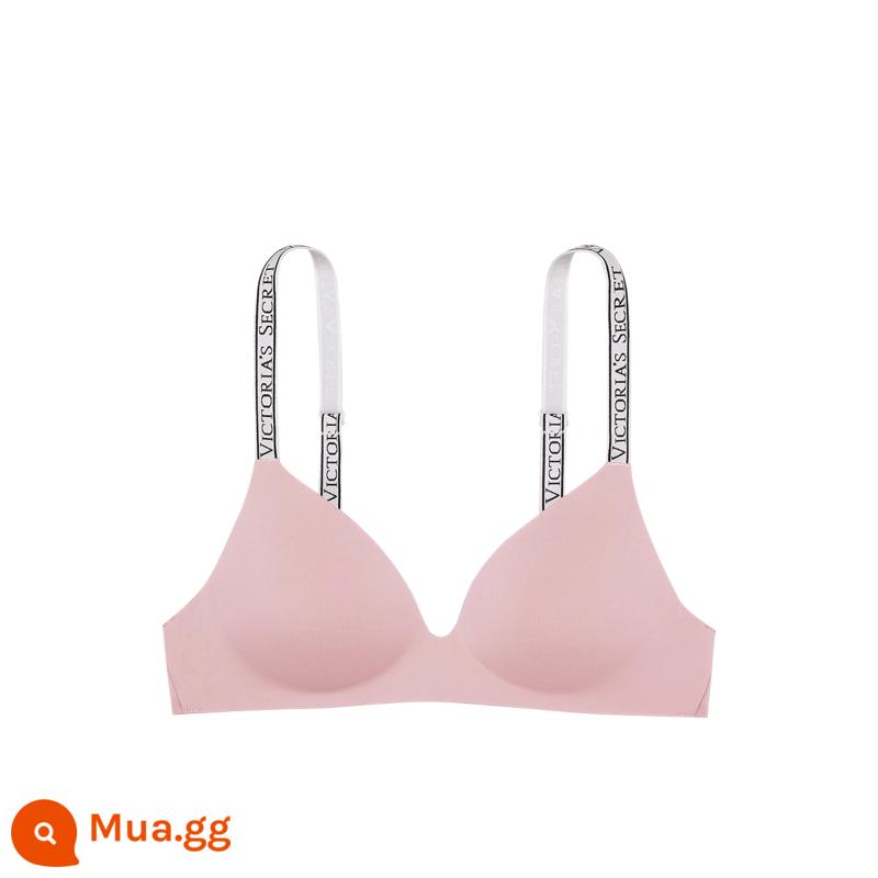 Thẳng xuống 188|Victoria's Secret Logo Letter Dây đeo vai Vú nhỏ tạo nên sự sexy lớn của Mỹ Đồ lót gợi cảm nữ phong cách mới - 3TDU hồng hồng mỏng không viền thép