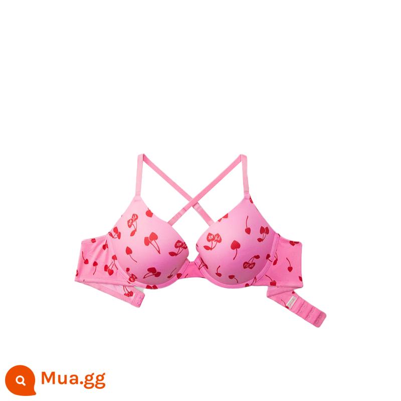 2 cái 388|Victoria's Secret HỒNG cô gái áo ngực lớn tập đĩa nâng ngực quần lót 5508/2805/1690 - 5S1M Màu hồng huyền ảo/In anh đào 01690