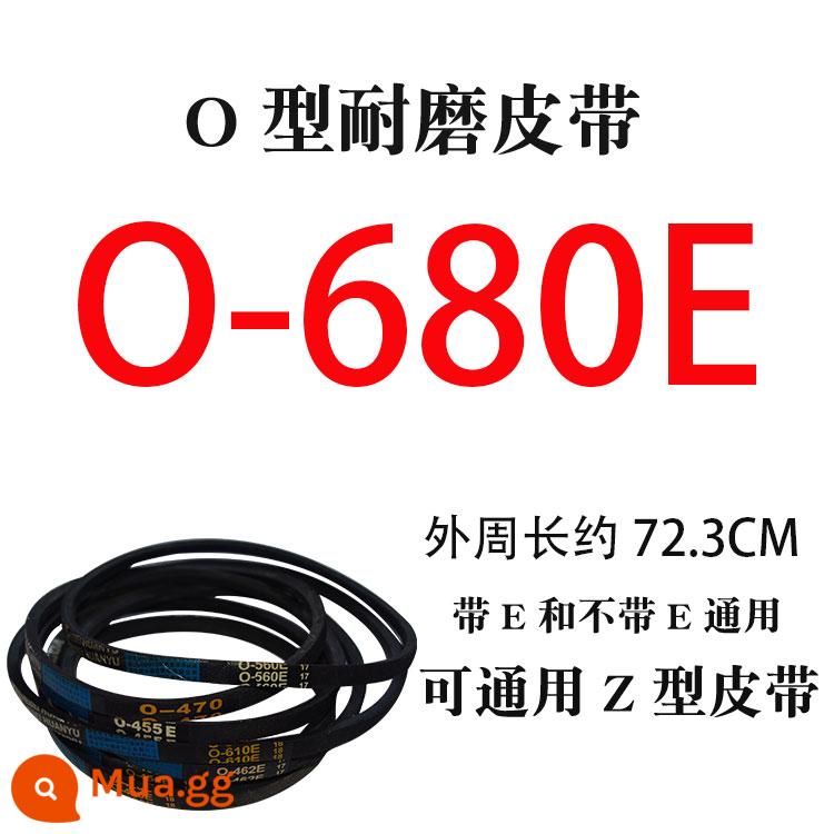 Dây đai máy giặt loại O đa năng đầy đủ/bán tự động ròng rọc phụ kiện máy giặt băng tải chữ V băng tải - O-680E màu vàng nhạt