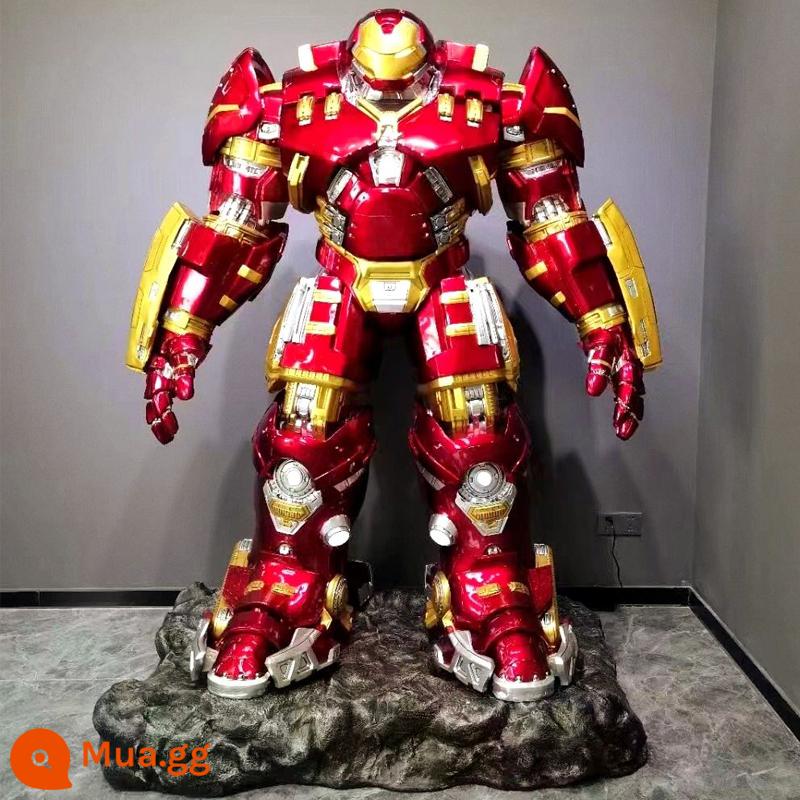 Marvel Iron Man Hulkbuster giáp điêu khắc MK7MK50 1 đến 1 mẫu trang trí phòng khách tầng-đứng lớn vật trang trí - Hulkbuster Iron Man cao 2,15 mét 150*80*215 (có chân đế)