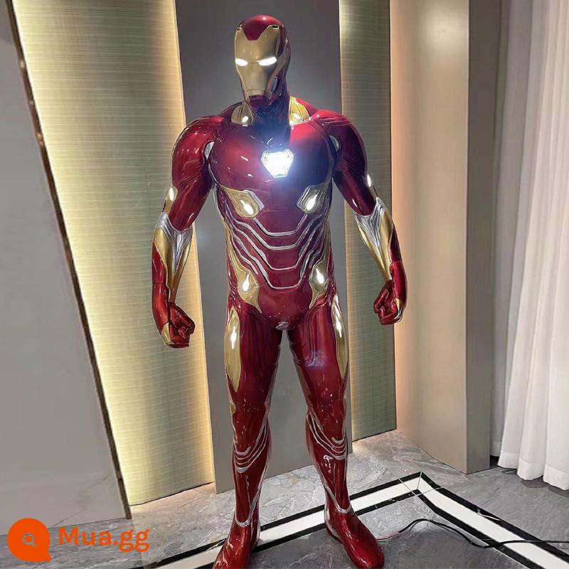 Marvel Iron Man Hulkbuster giáp điêu khắc MK7MK50 1 đến 1 mẫu trang trí phòng khách tầng-đứng lớn vật trang trí - MK50 Iron Man không có đế Cao 1,8 mét, dài 80*rộng 30*cao 180