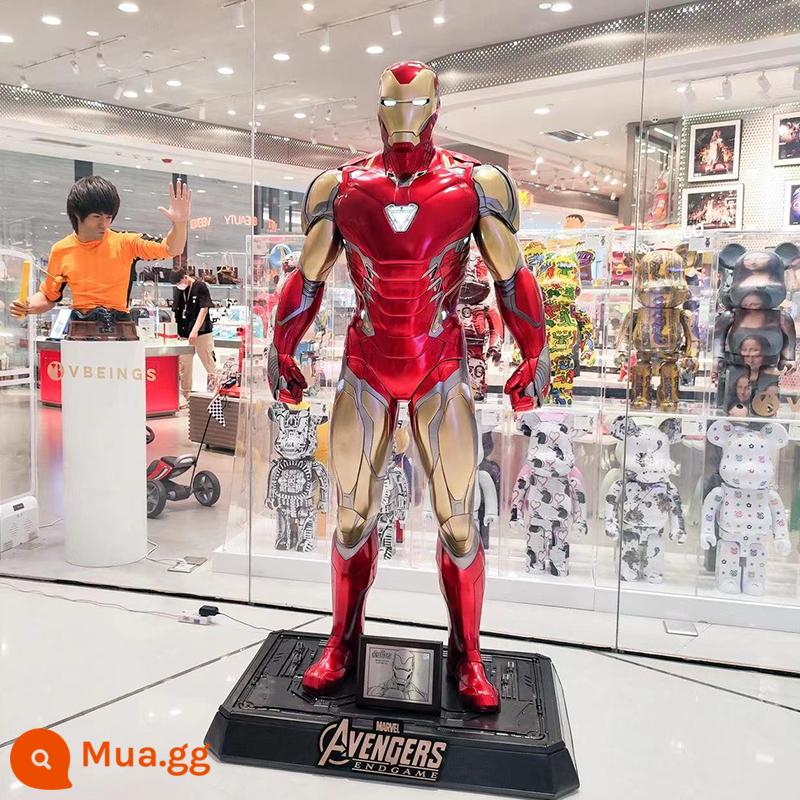 Marvel Iron Man Hulkbuster giáp điêu khắc MK7MK50 1 đến 1 mẫu trang trí phòng khách tầng-đứng lớn vật trang trí - MK85 mẫu đứng 1,8 mét không có chân đế