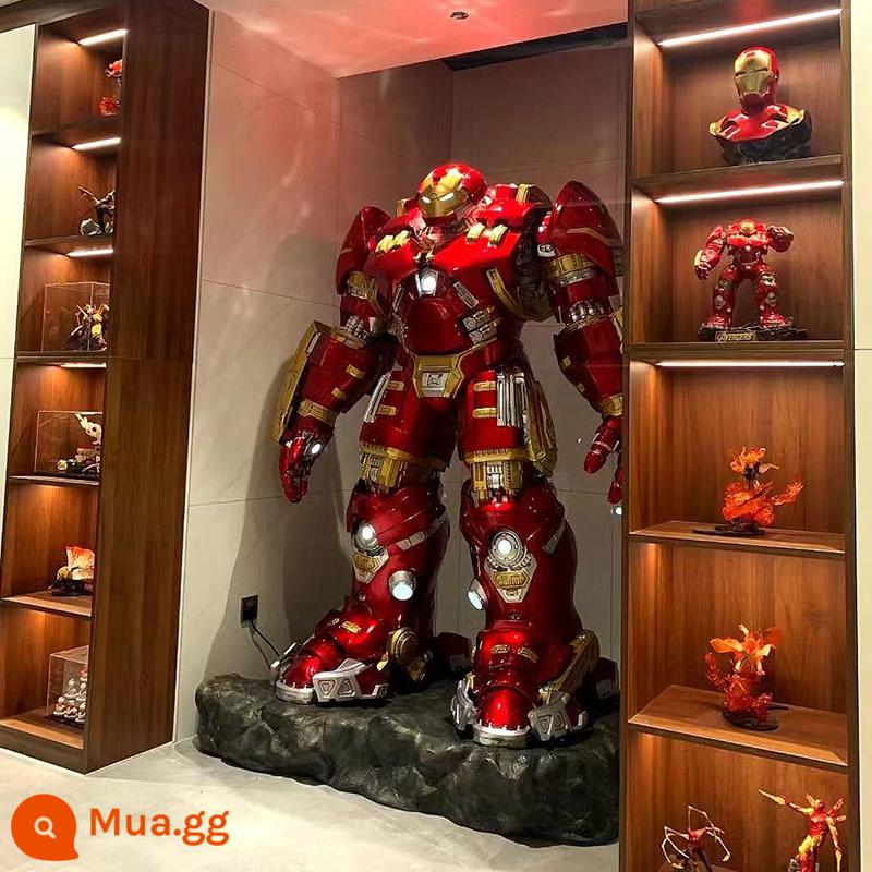 Marvel Iron Man Hulkbuster giáp điêu khắc MK7MK50 1 đến 1 mẫu trang trí phòng khách tầng-đứng lớn vật trang trí - Hulkbuster Iron Man cao 1,5 mét 118*65*150 (chiều cao rõ ràng)