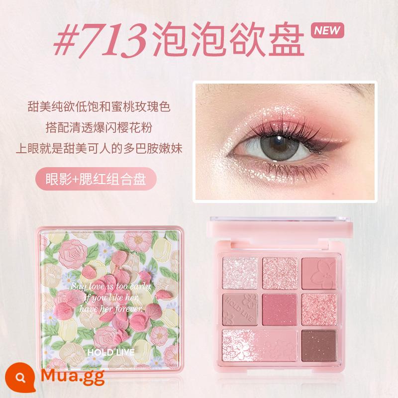 GIỮ SỐNG Vườn Paris Eyeshadow Palette Trà Sữa Màu Đất Hốc Tranh Sơn Dầu Cánh Hoa Hạt Mờ Thỏ Phấn Mắt - 713#Bong bóng khao khát