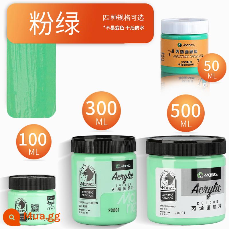 Sơn acrylic thương hiệu Marley 500ml chai lớn trắng đen 300 vàng sơn tường đặc biệt chống nước pha loãng sơn thuốc nhuộm tranh tường vẽ tay màu không phai graffiti kem chống nắng trẻ em tự làm - hồng xanh/mới