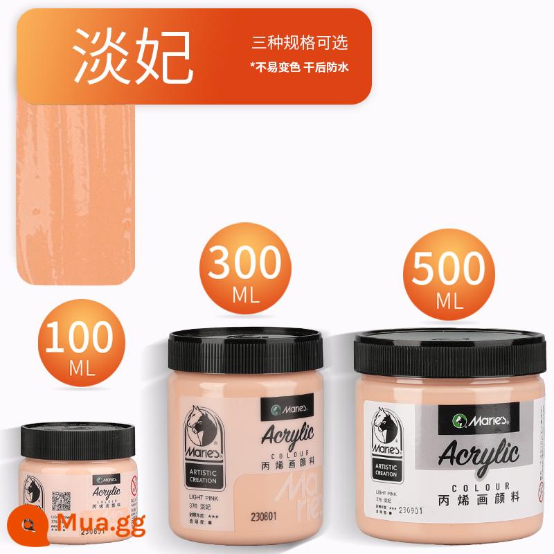 Sơn acrylic thương hiệu Marley 500ml chai lớn trắng đen 300 vàng sơn tường đặc biệt chống nước pha loãng sơn thuốc nhuộm tranh tường vẽ tay màu không phai graffiti kem chống nắng trẻ em tự làm - Đan Phi