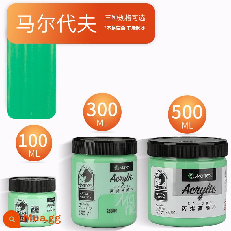 Sơn acrylic thương hiệu Marley 500ml chai lớn trắng đen 300 vàng sơn tường đặc biệt chống nước pha loãng sơn thuốc nhuộm tranh tường vẽ tay màu không phai graffiti kem chống nắng trẻ em tự làm - ma-đi-vơ