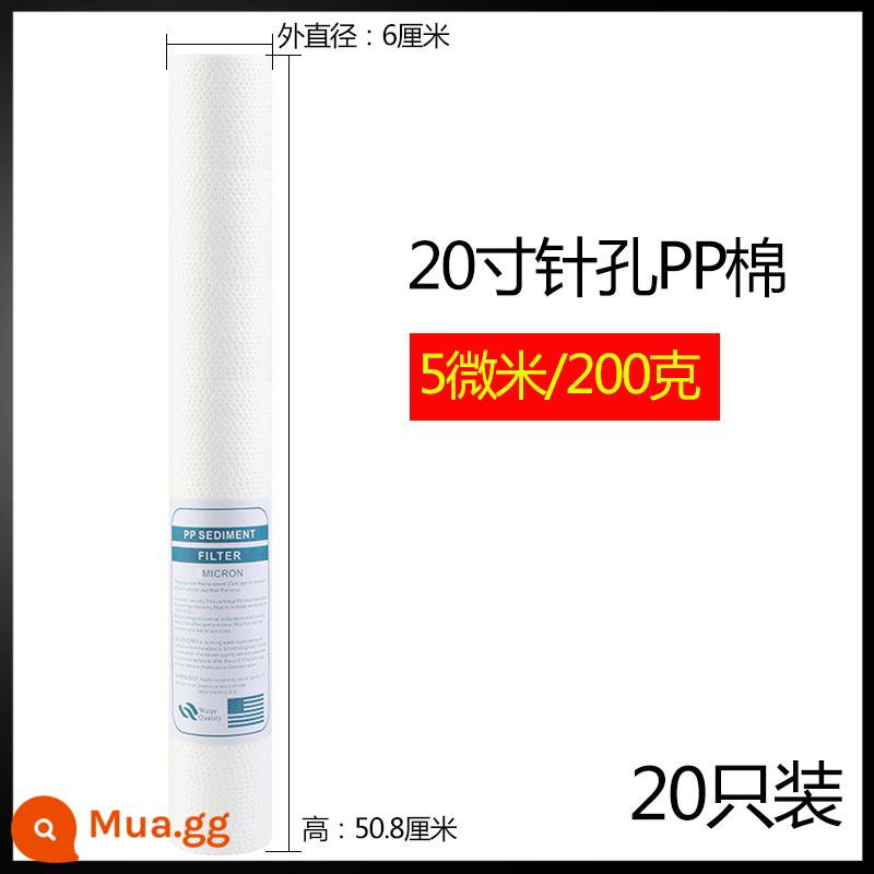 20 inch bông pp lọc nước thương mại máy bán hàng tự động máy lọc nước gia đình an ninh độ chính xác lọc lọc chai nước quả lọc - Bông PP 20 inch (hai mươi miếng 200 gram) 5 micron