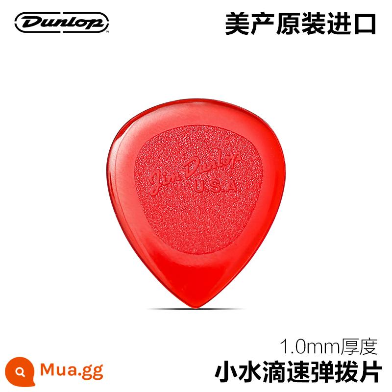 Dunlop Dunlop Điện Acoustic Plectrum Jazz Bass Lớn Tam Giác Nhỏ Giọt Nước Dân Gian Đàn Guitar Quét Dây Chống trơn trượt - Giọt nước nhỏ 1.0mm