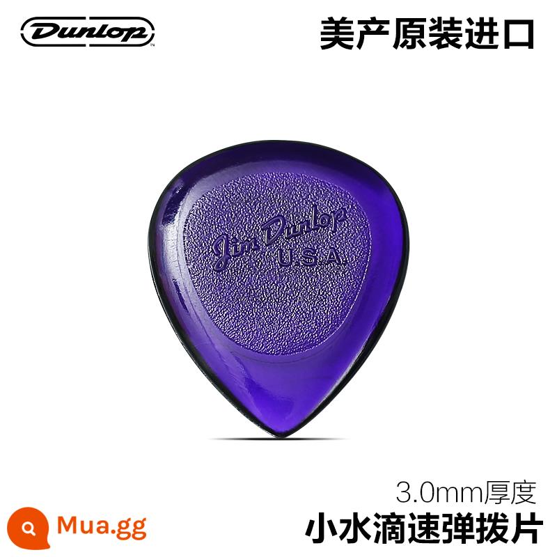 Dunlop Dunlop Điện Acoustic Plectrum Jazz Bass Lớn Tam Giác Nhỏ Giọt Nước Dân Gian Đàn Guitar Quét Dây Chống trơn trượt - Giọt nước nhỏ 3.0mm