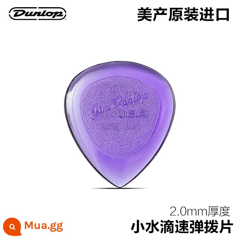 Dunlop Dunlop Điện Acoustic Plectrum Jazz Bass Lớn Tam Giác Nhỏ Giọt Nước Dân Gian Đàn Guitar Quét Dây Chống trơn trượt - Giọt nước nhỏ 2.0mm