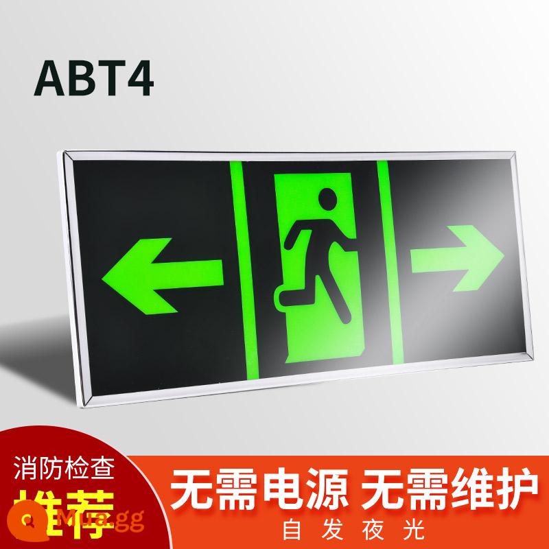 Dấu hiệu thoát hiểm an toàn hành lang dán cảnh báo sơ tán biển báo kênh cứu hỏa an toàn biển báo biển báo dán tường dạ quang huỳnh quang không có điện mũi tên thẳng trái và phải dán thẻ nhắc nhở tự dính - Lối thoát hiểm an toàn hai chiều [khung] 13,5 * 31,5cm