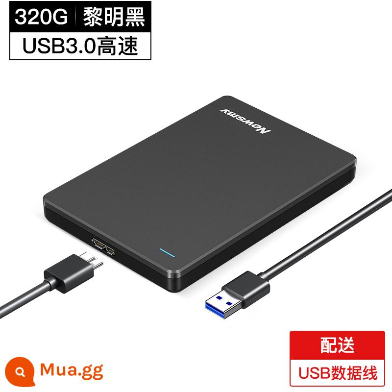 Ổ cứng di động Newman 2t bên ngoài 1t bên ngoài 500g điện thoại di động cơ học tốc độ cao không rắn flagship store chính hãng - Bảng kim loại cơ khí 320G [đen bình minh] * tốc độ cao 3.0