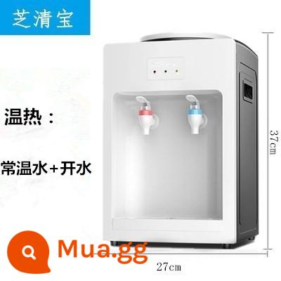 Máy Tính Để Bàn Nước Hộ Gia Đình Nhỏ Làm Lạnh Làm Nóng Mini Ký Túc Xá Sinh Viên Máy Tính Để Bàn Đá Ấm Kích Thước Xô Đa Năng - Đen trắng giá đặc biệt, áp tay lấy nước